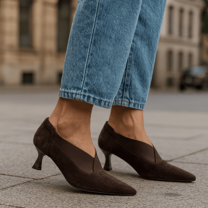 Luna Suede Heels