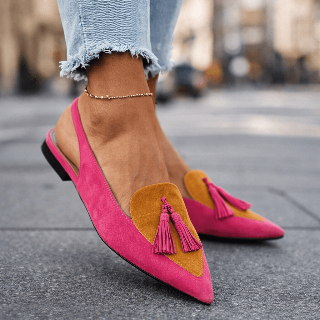 Zerina Tassel Slingbacks