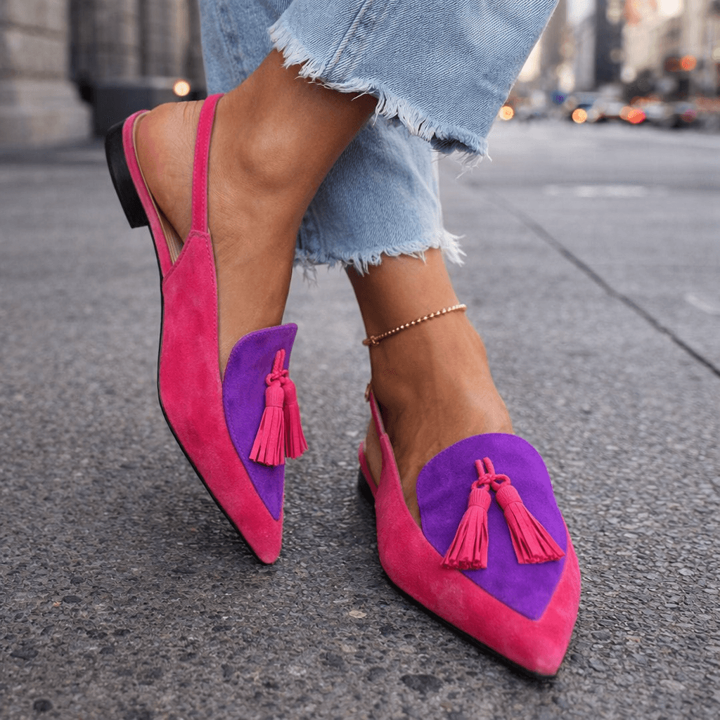 Zerina Tassel Slingbacks