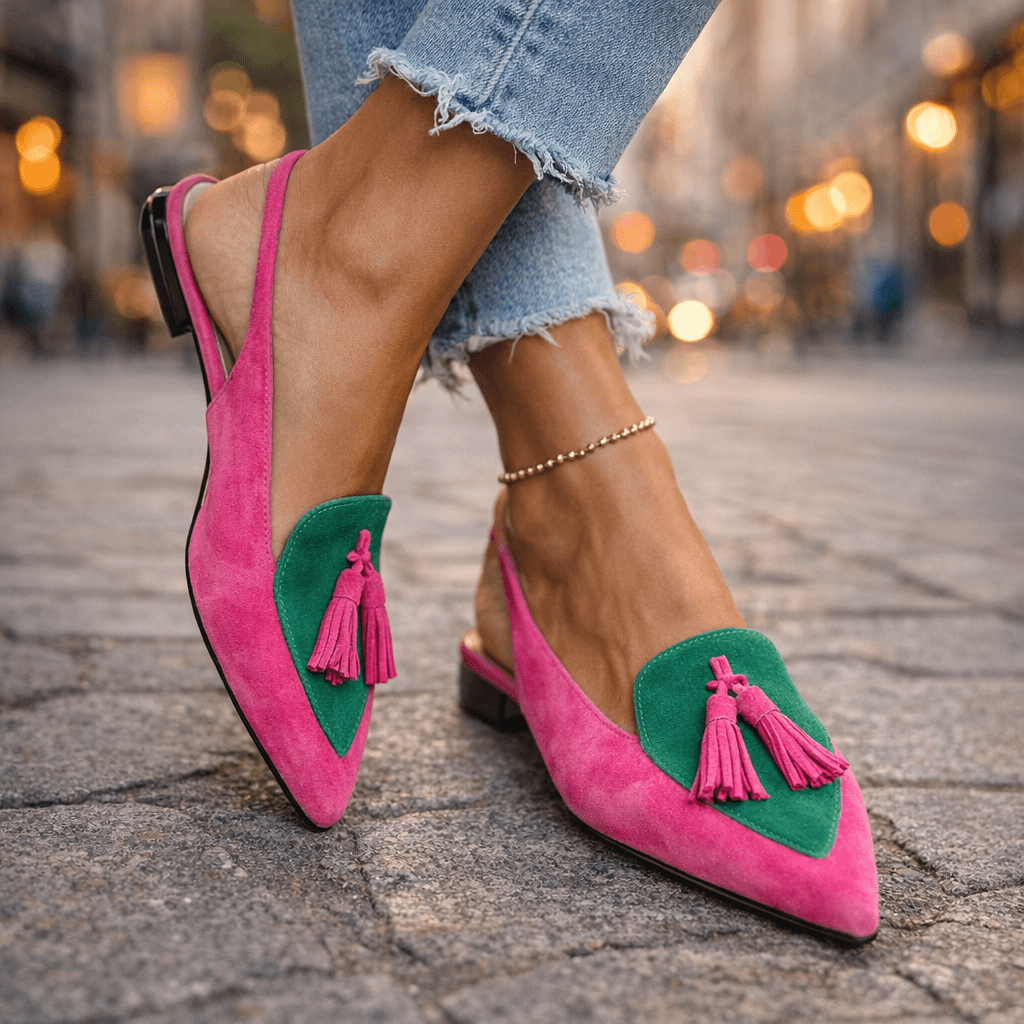 Zerina Tassel Slingbacks