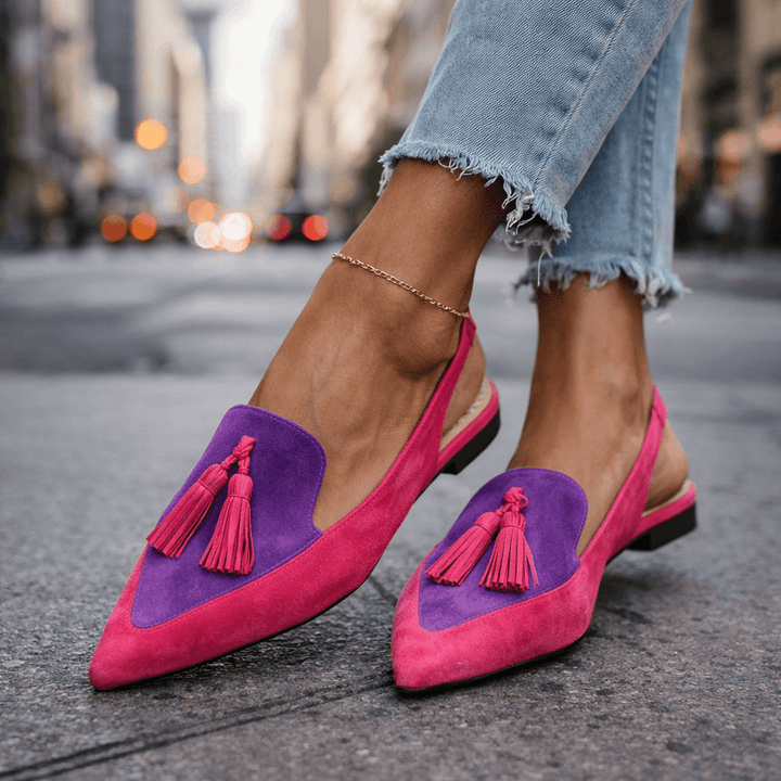 Zerina Tassel Slingbacks