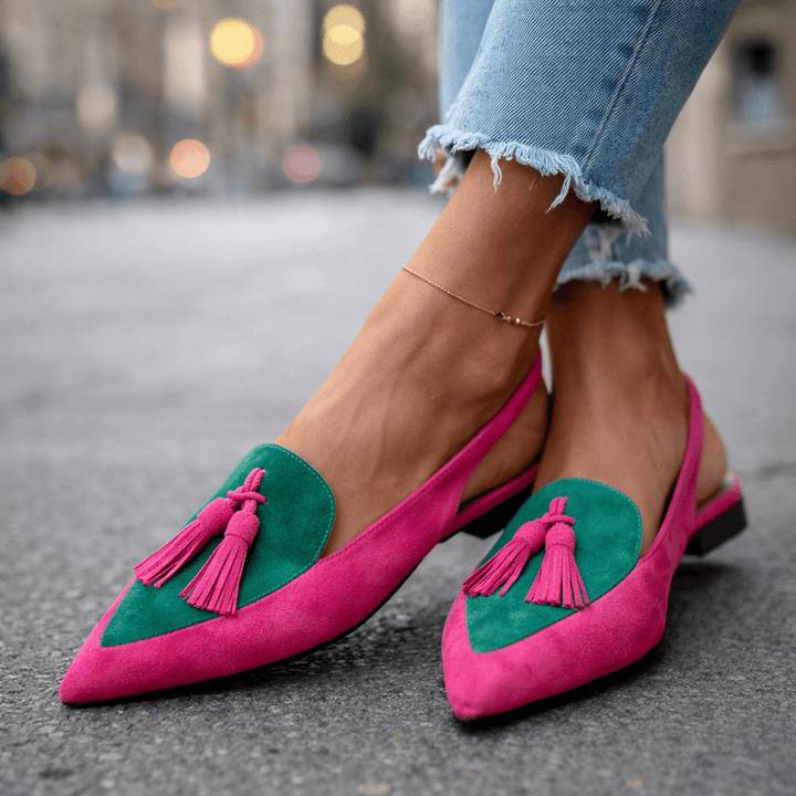 Zerina Tassel Slingbacks