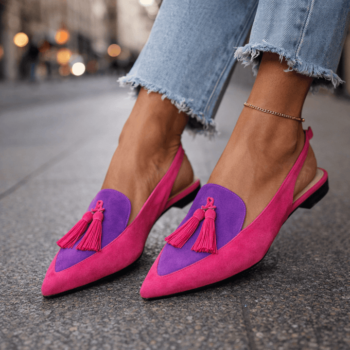 Zerina Tassel Slingbacks
