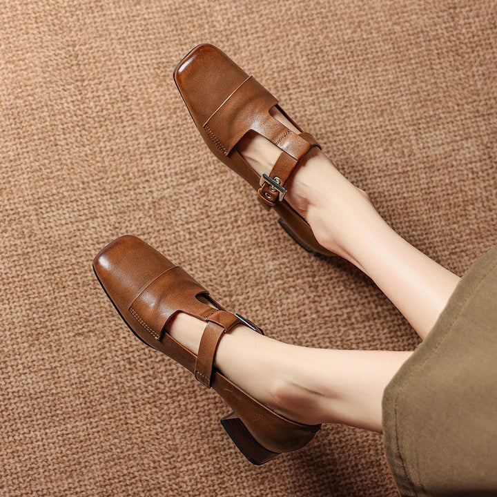 Veyra Genuine Leather Heels