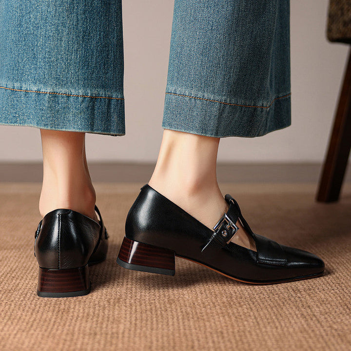Veyra Genuine Leather Heels