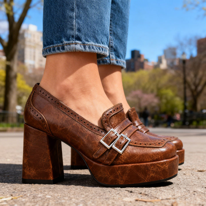 Adriana Brogue Loafers