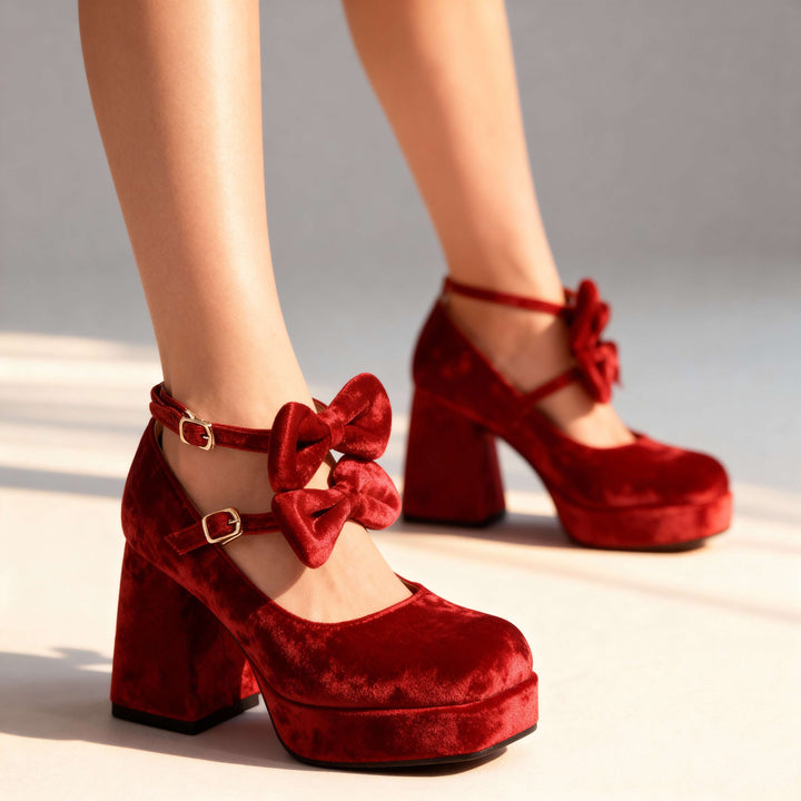 Kristina Velvet Loafers